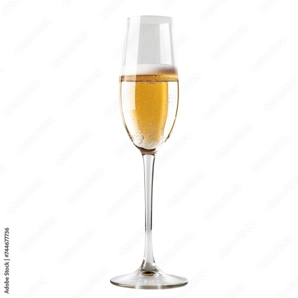 champagne isolated on a white background. With clipping path. champagne isolated on a white background. With clipping path.