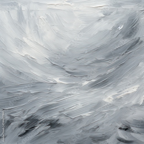 Abstract gray oil paint brushstrokes texture pattern contemporary painting wallpaper background