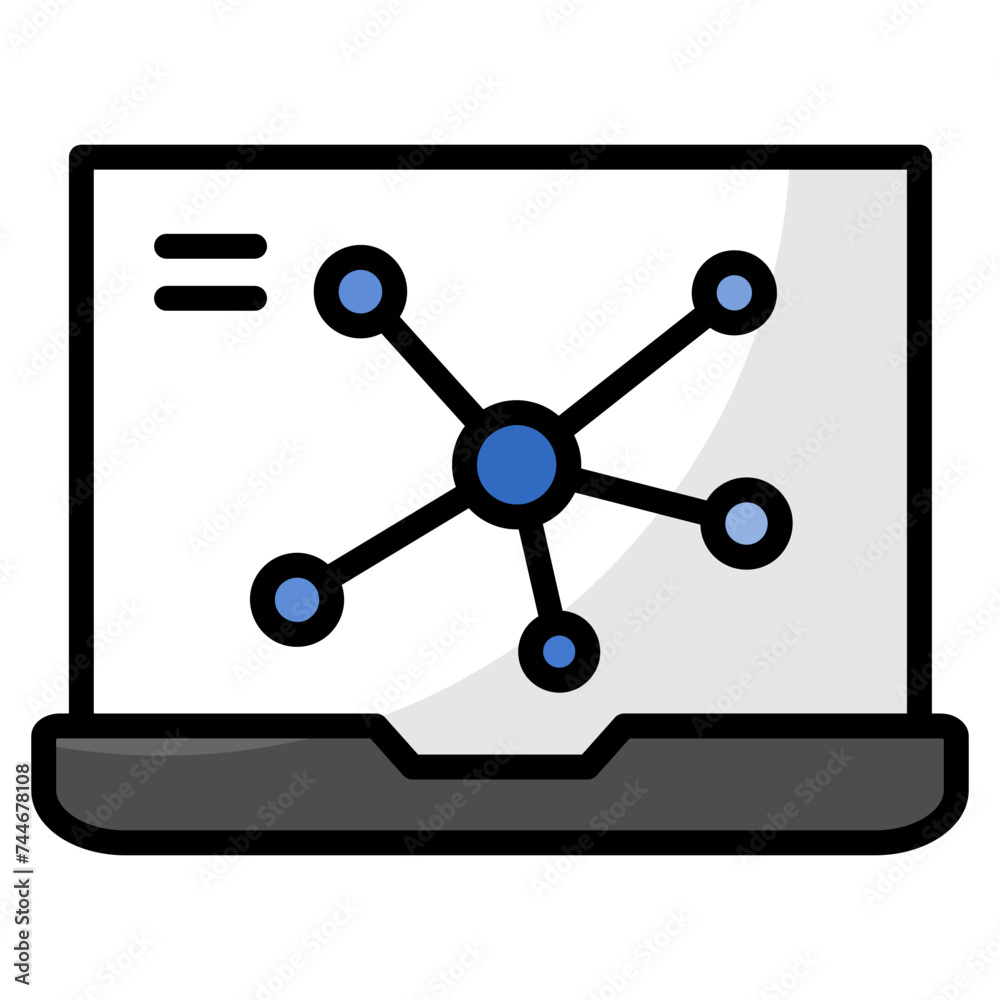 Network Graph Icon Element For Design Network Graph Icon Element For Design