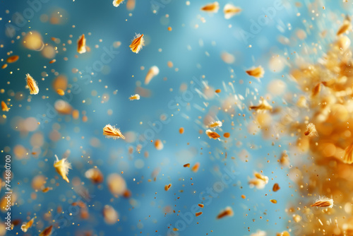 Nahaufnahme von Pollen in der Luft © stockmotion