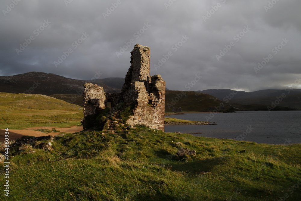Ardvreck Castle Loch Assynt, Scottish Highlands