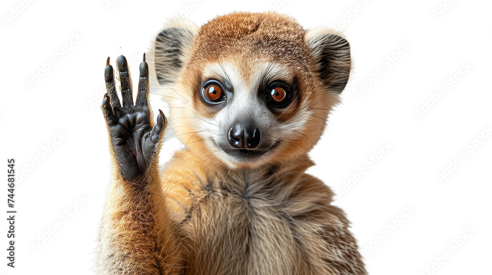 Small Animal Close Up on White Background Small Animal Close Up on White Background