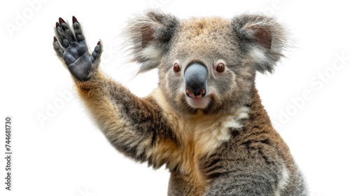 Koala Standing Up With Hands in the Air