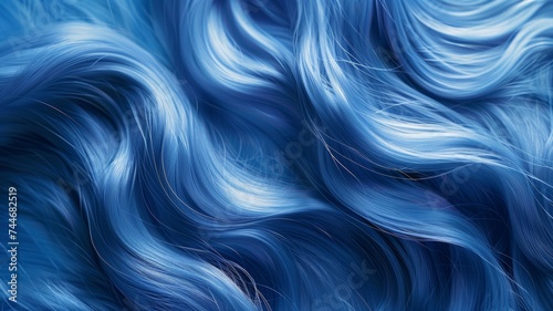Healthy Blue Long Hair
