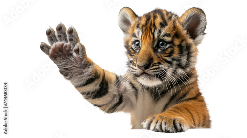 Small Tiger Cub Reaching Out