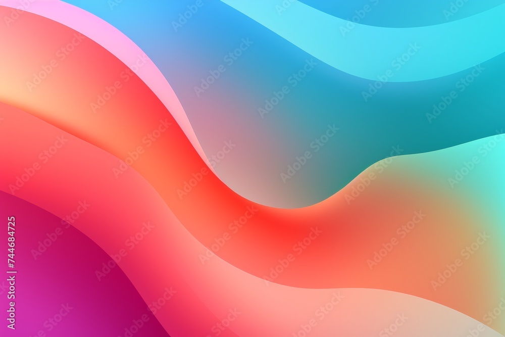 Pink to Orange to Green to Blue abstract fluid gradient design, curved wave in motion background for banner, wallpaper, poster, template, flier and cover Pink to Orange to Green to Blue abstract fluid gradient design, curved wave in motion background for banner, wallpaper, poster, template, flier and cover