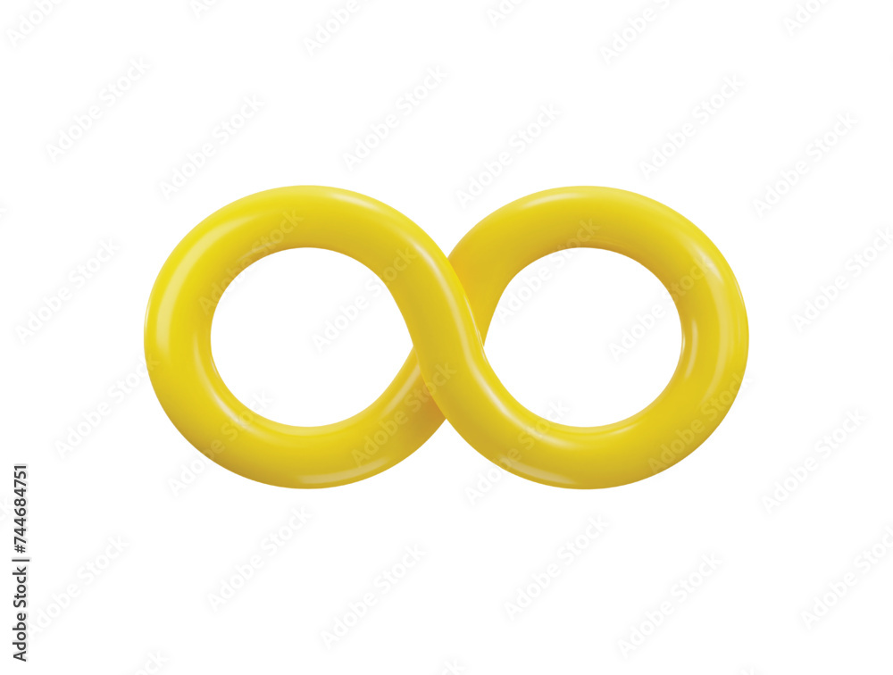 infinity sign 3d rendering vector icon illustration infinity sign 3d rendering vector icon illustration