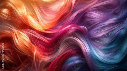 colorful close-up hair background 