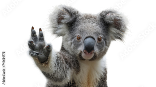 Koala Raising Hand