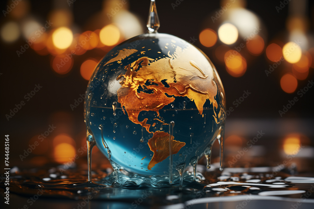 World water day concept. World water day concept.