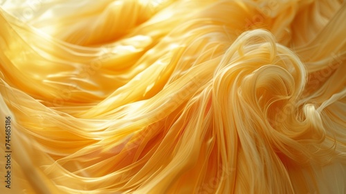 Blonde Hair. Blond Hair Texture, close-up. Beautiful healthy long curly blonde hair close-up texture. 