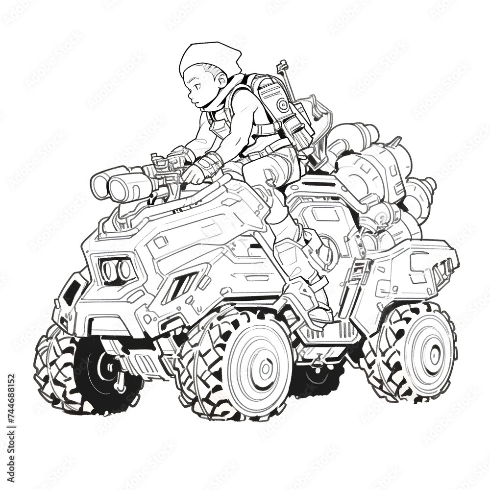 Fototapeta premium kid's coloring book
