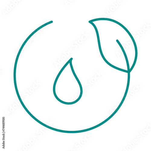 Beauty skin care bio organic icon.