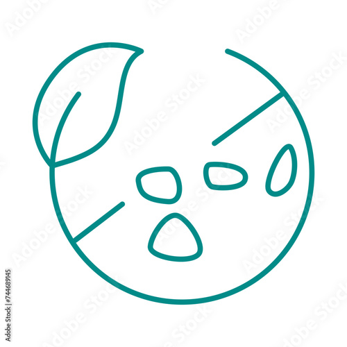 Beauty skin care bio organic icon.