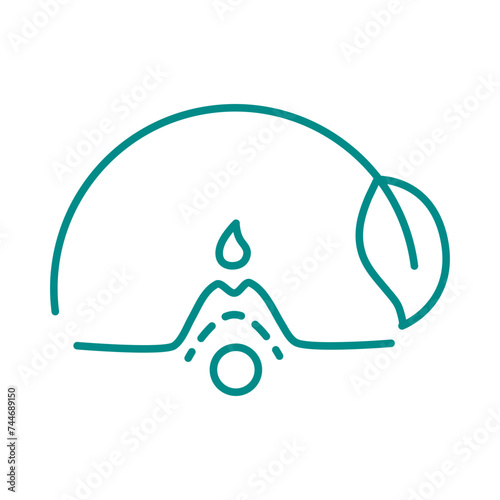 Beauty skin care bio organic icon.