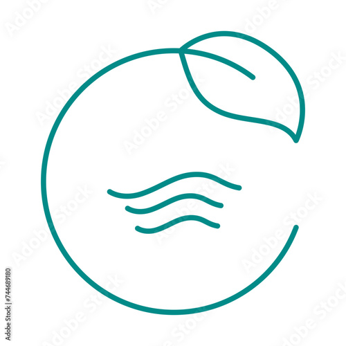 Beauty skin care bio organic icon.