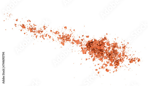 makeup powder smear, graphic element isolated on a transparent background