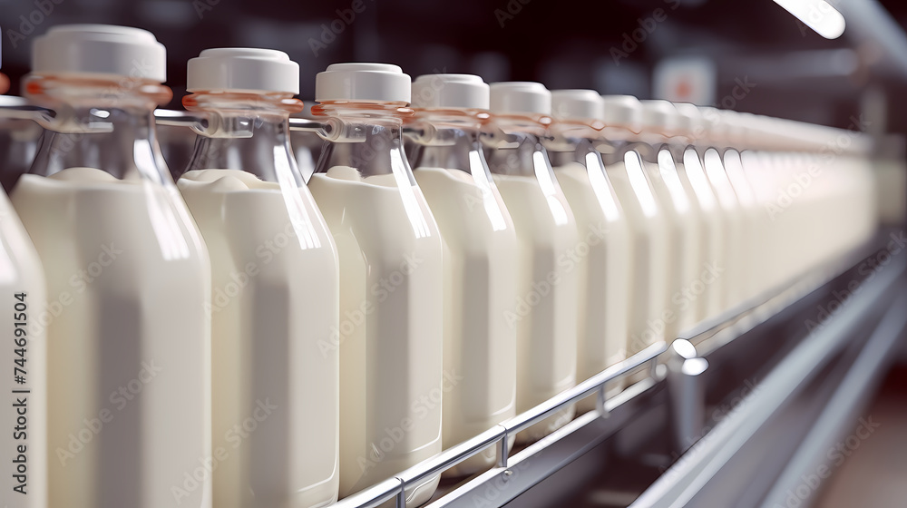 Obraz premium Fresh milk zoom close-up