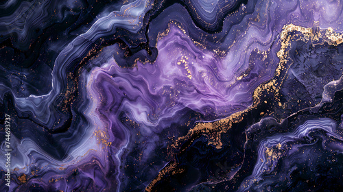 Stone marble surface dark purple pattern