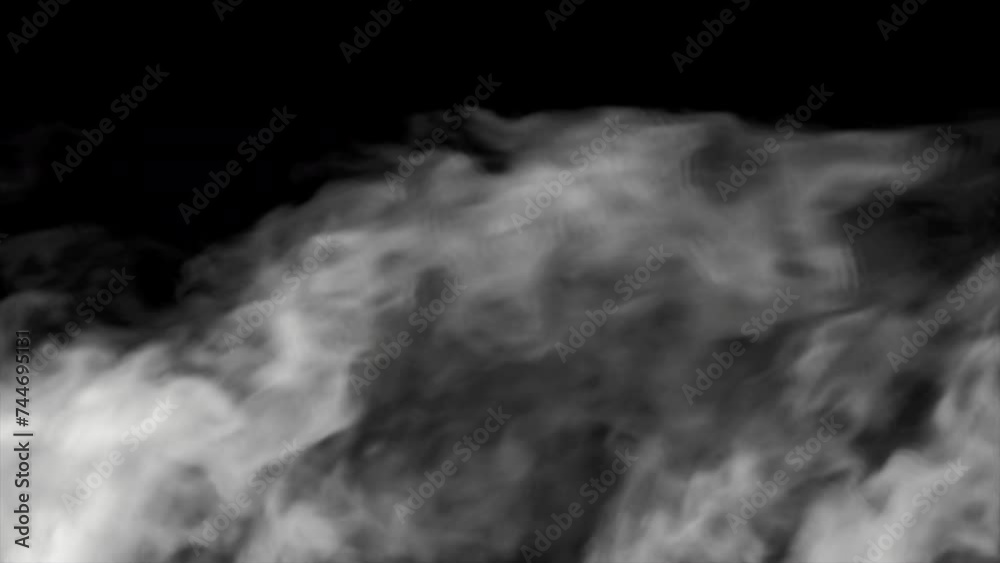 Smoke In Wind. This stock motion graphics video shows smoke billowing ...