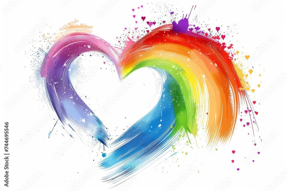 LGBTQ Pride graphite. Rainbow diversity colorful vector illustration program diversity Flag. Gradient motley colored abimegender LGBT rights parade festival truth diverse gender illustration