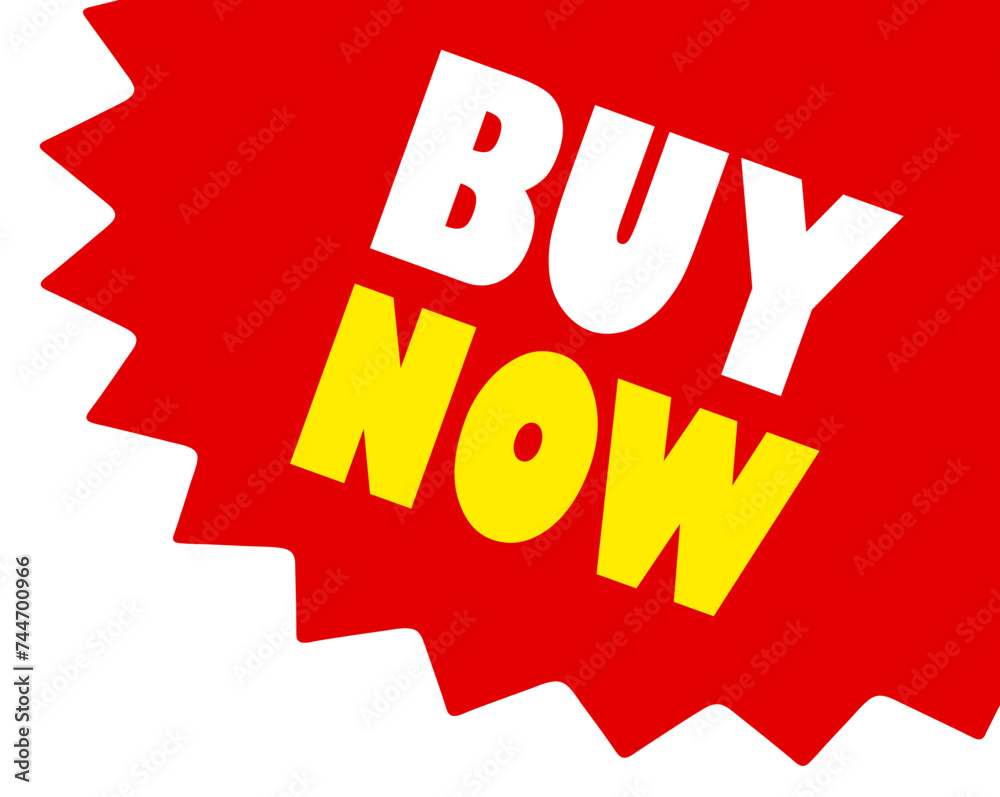 Buy now corner starburst sticker Buy now corner starburst sticker