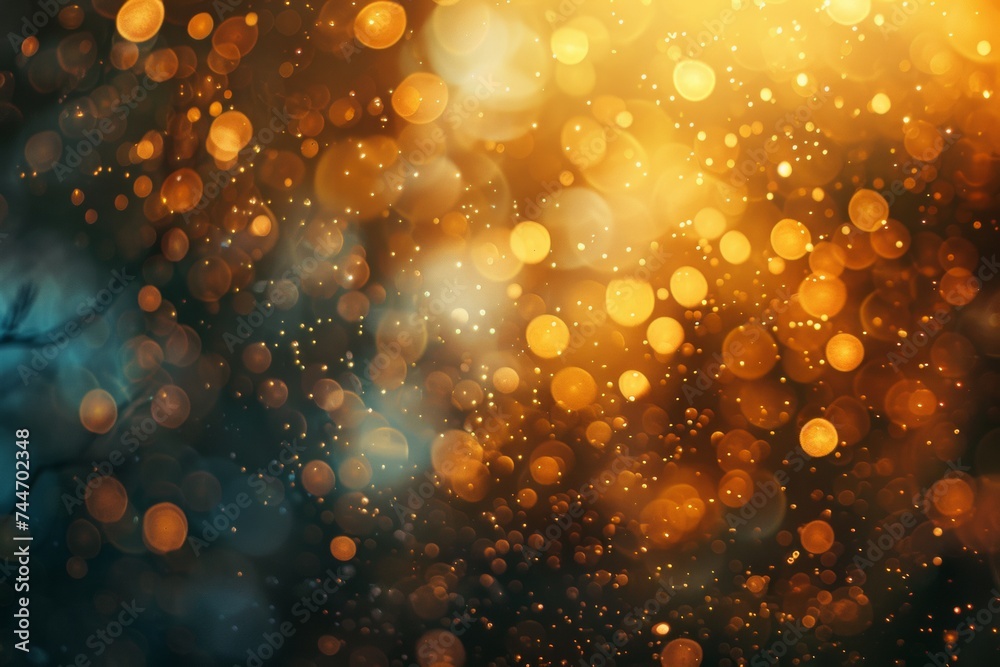 Gold abstract bokeh background
