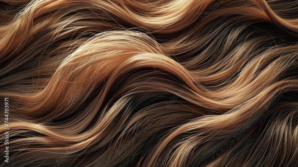 A woman stands with her hair blowing in the wind, showcasing a dynamic and stylish look A woman stands with her hair blowing in the wind, showcasing a dynamic and stylish look