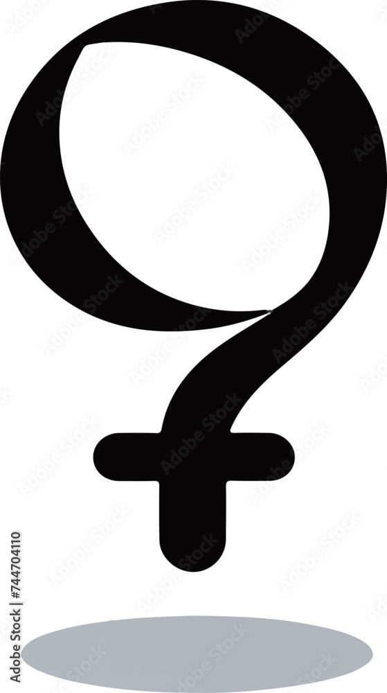 Modern Female Symbol Vector for Gender Equality and Empowerment Modern Female Symbol Vector for Gender Equality and Empowerment