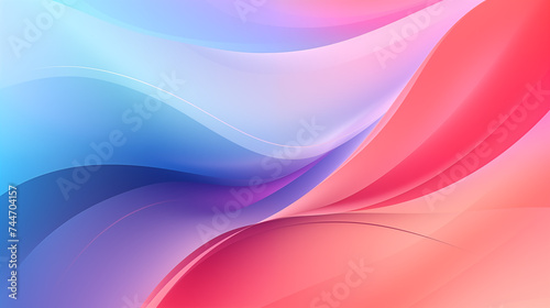 Abstract colorful wavy background in pink and blue hues with a smooth gradient transition and dynamic flow.