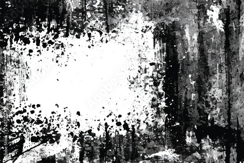 Black and white Grunge texture. Grunge urban texture vector. Distressed overlay texture. Grunge background. Abstract textured effect. Vector Illustration. EPS10. Black Grunge background.