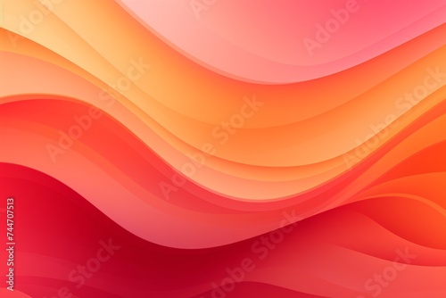 Pink to Red to Orange abstract fluid gradient design, curved wave in motion background for banner, wallpaper, poster, template, flier and cover