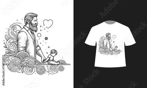 fathers day t-shirt design 2024