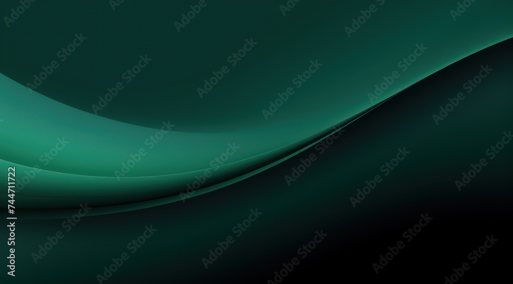 JapaneseInspired Deep Green Gradient Background for a Serene Look
