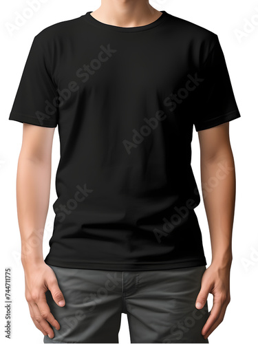 black T shirt PNG