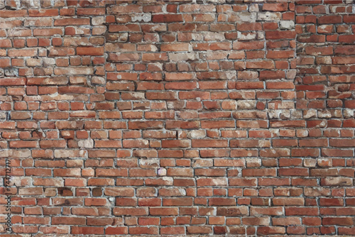 Brick wall background. Brick wall background texture. Background of old vintage brick wall.