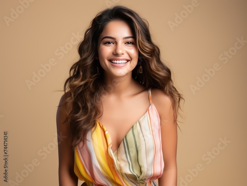 Summer Chic Indian Model Shines in Turquoise Maxi Dress Photoshoot