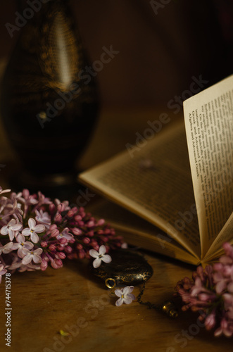 Old Book and Lilac