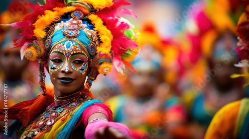 Celebrating Diversity Capturing the Vibrant Colors and Joyful Expressions of a Cultural Festival