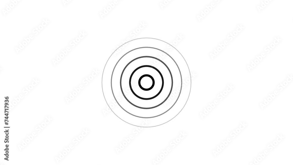 Radio wave signal animation, network tower produced wave signal animation. Radio wave signal animation, network tower produced wave signal animation.