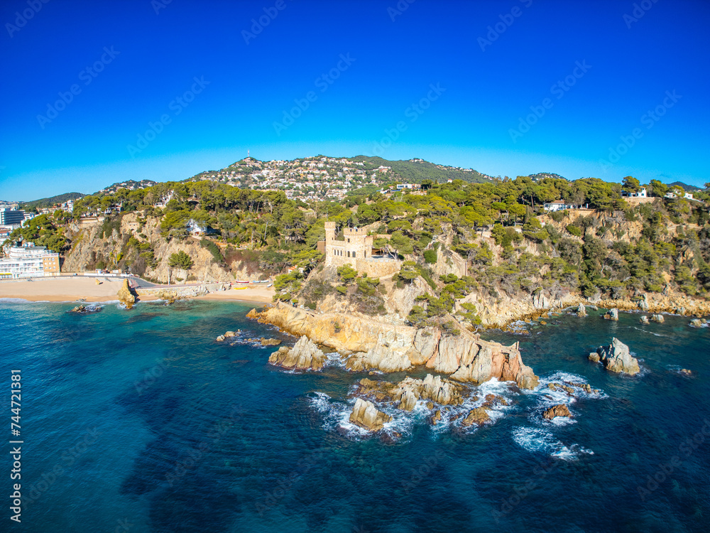 Above the Waves: Lloret de Mar's Stunning Coastline from a Drone
