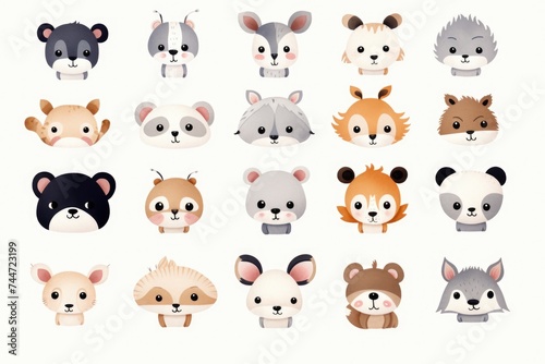 A bunch of animals grouped together. Suitable for various nature and wildlife concepts