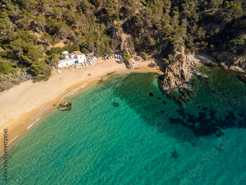 Drifting Above: Aerial Views of Cala Canyelles, Lloret de Mar
 photo