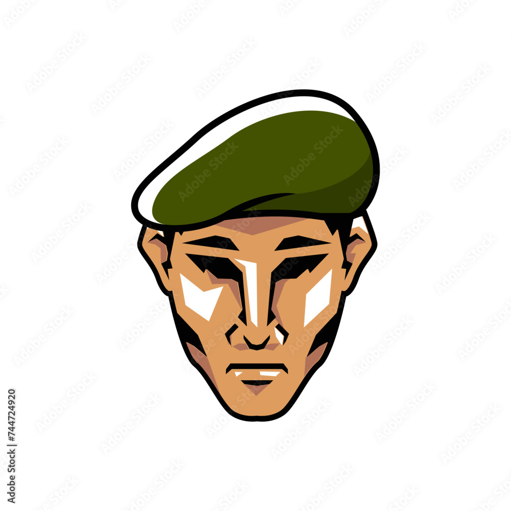 soldier logo design and royalty