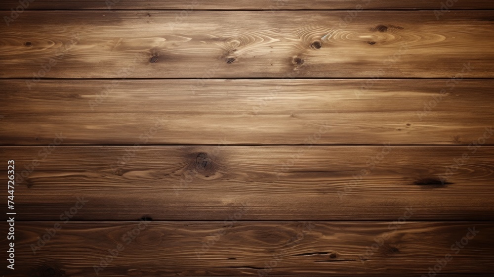 Fototapeta premium A detailed shot of a wooden wall with a soft light, suitable for interior design concepts