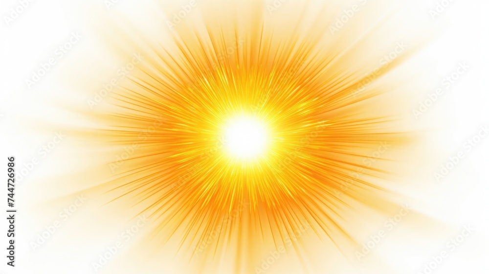 Bright yellow starburst on a white background. Suitable for various design projects Bright yellow starburst on a white background. Suitable for various design projects