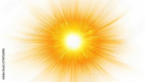 Bright yellow starburst on a white background. Suitable for various design projects