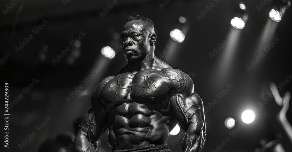 a man with a muscular body a man with a muscular body