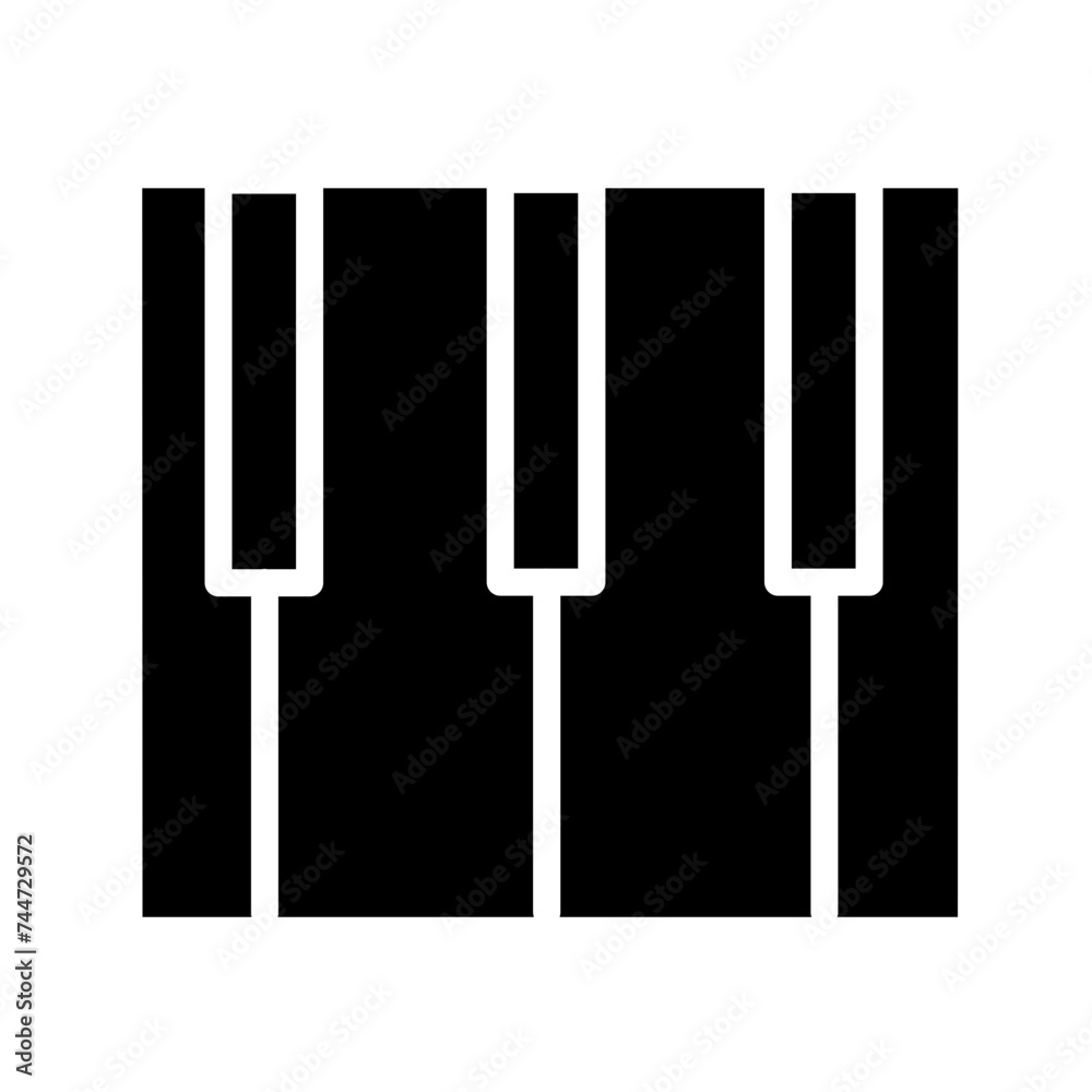 Sound Musical Piano Glyph Icon Sound Musical Piano Glyph Icon