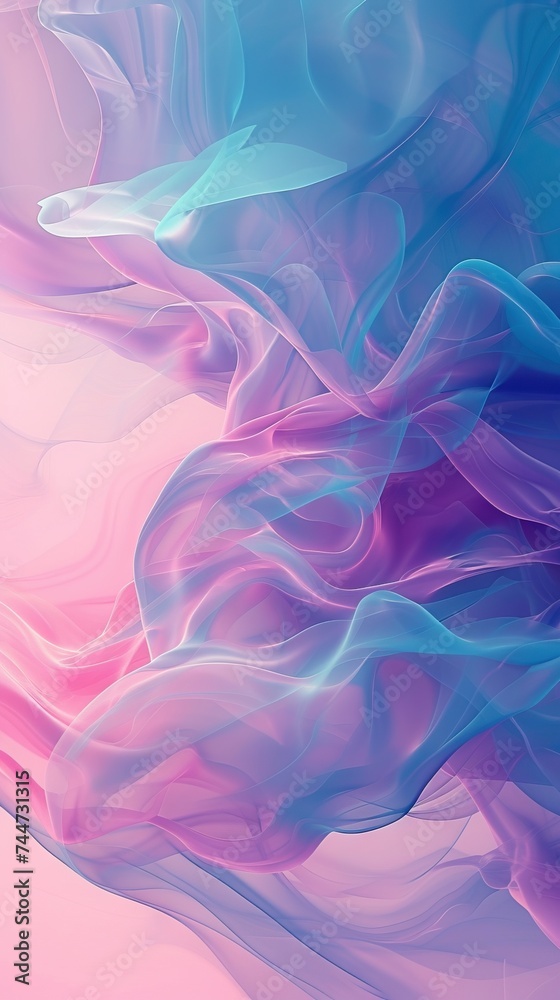 Fototapeta premium Abstract pink and blue fluid art background